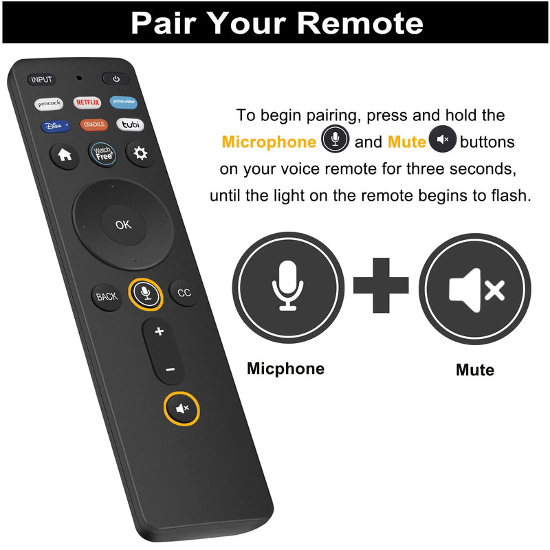  [AUSTRALIA] - New Replacement Voice Remote XRT260 fit for Vizio M-Series Smart TV M75Q6-J03 M50Q7-J01 P65Q9-J01 P75Q9-J01 M58Q7-J01 M65Q7-J01 M70Q7-J03 M75Q7-J03 M43Q6-J04 M50Q6-J01 M55Q6-J01 M65Q6-J09 M70Q6-J03