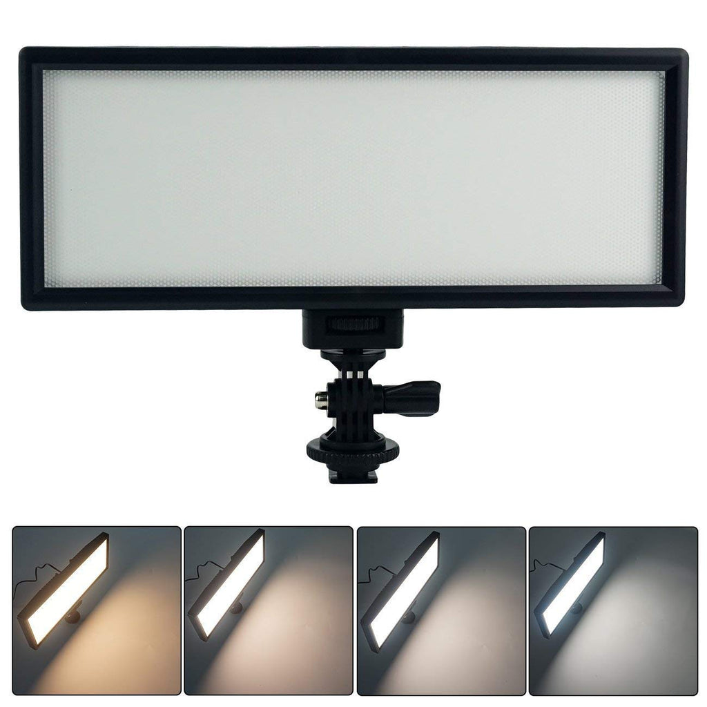  [AUSTRALIA] - VILTROX L132T 0.78"/2cm Ultra Thin CRI95 5600K/3300K Bi-color LED Video Light Dimmable Flat Panel Light , with NP-F550 battery and charger Light with battery/charger
