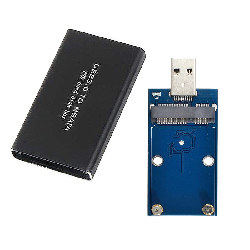  [AUSTRALIA] - Chenyang Mini PCI-E mSATA to USB 3.0 External SSD PCBA Conveter Adapter Pen Driver Card with Case