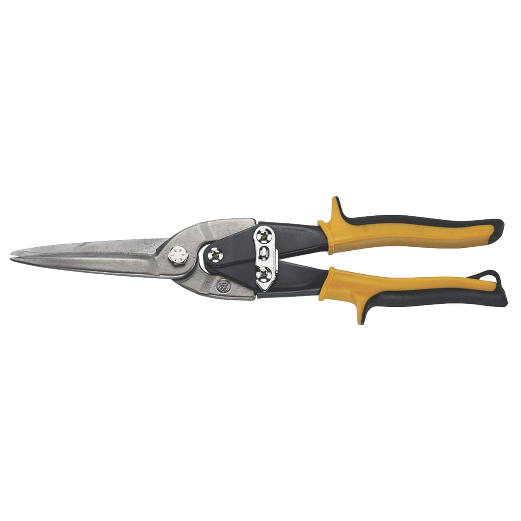  [AUSTRALIA] - Teng Tools Aviation Tin Snips - Straight Long Cut Regular Tin Cutting Shears - 495, Silver
