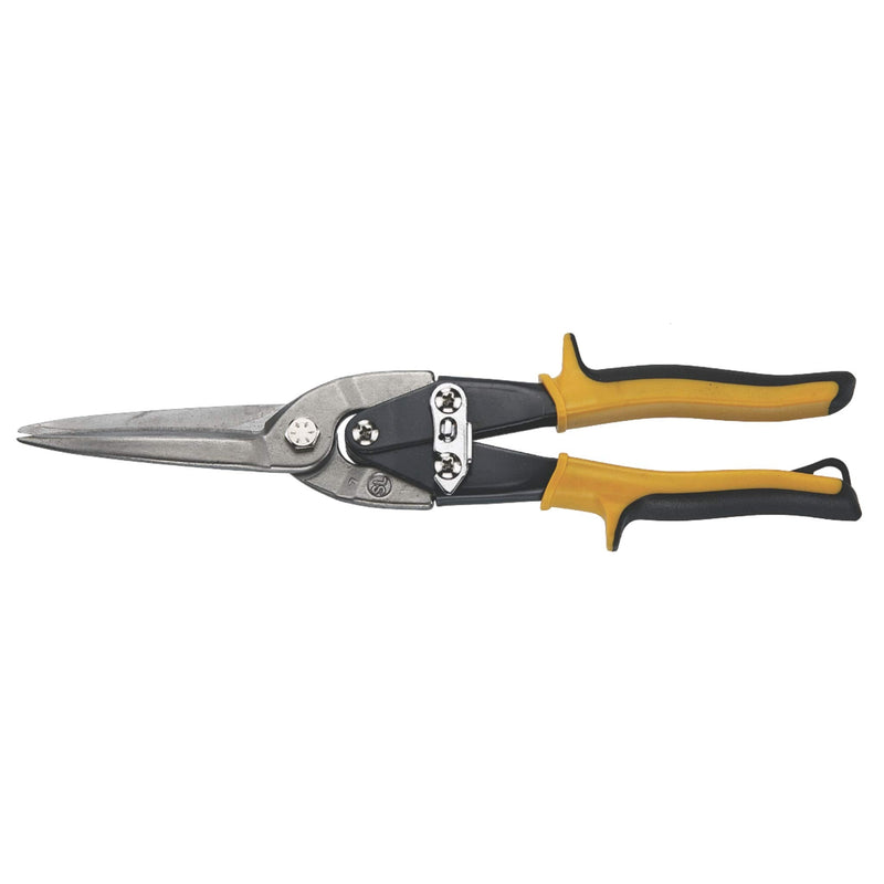  [AUSTRALIA] - Teng Tools Aviation Tin Snips - Straight Long Cut Regular Tin Cutting Shears - 495, Silver