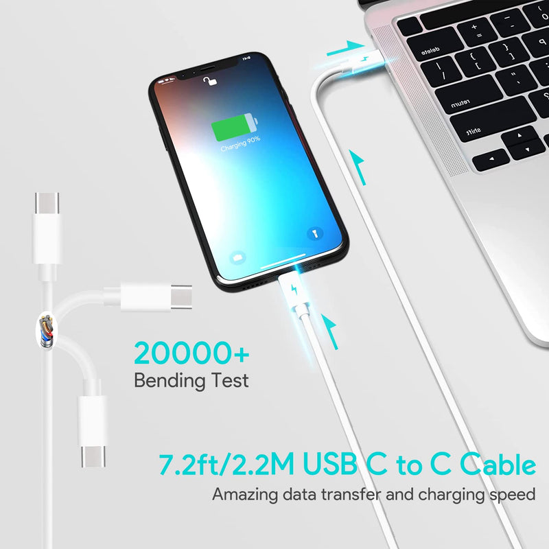  [AUSTRALIA] - Mac Book Pro Charger - 109W USB C Fast Charger Power Adapter Compatible with MacBook Pro 16, 15, 14, 13 Inch, New MacBook Air 13 Inch, IPad Pro and All USB C Device, Included 6.6ft Cable