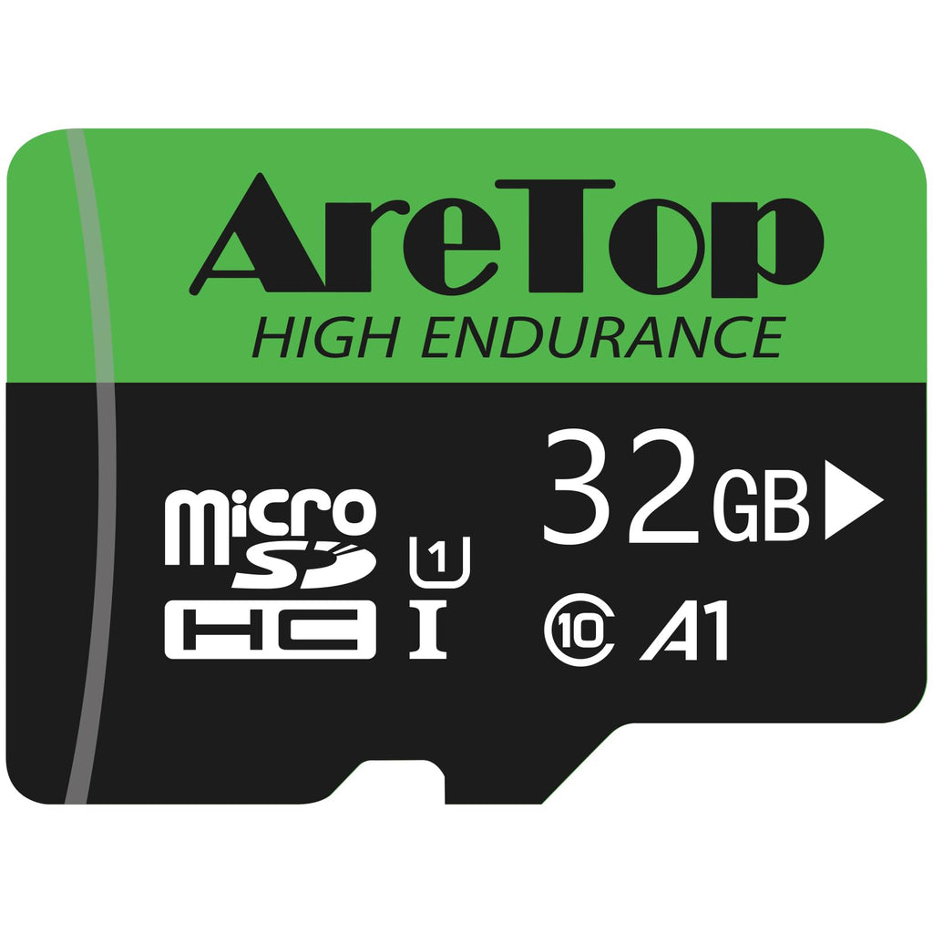  [AUSTRALIA] - AreTop Micro SD Card 32GB MicroSDHC Memory Card with Adapter, Read Speed up to 100MB/s UHS-I A1 U1 Class10, Flash Memory Card for Security Cameras, Dash Cam, Body Cam, Mobile Device Storage Phone 32GB-1 Pack
