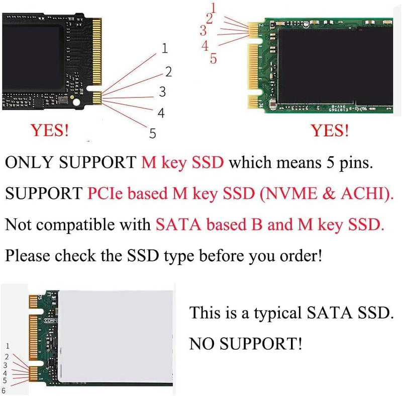  [AUSTRALIA] - Dogfish M.2 NVME PCIe 3.0 SSD Convert Adapter for MacBook Air Pro Retina Mid 2013 2014 2015 2016 2017, NVME/AHCI SSD Upgraded Kit for A1465 A1466 A1398 A1502