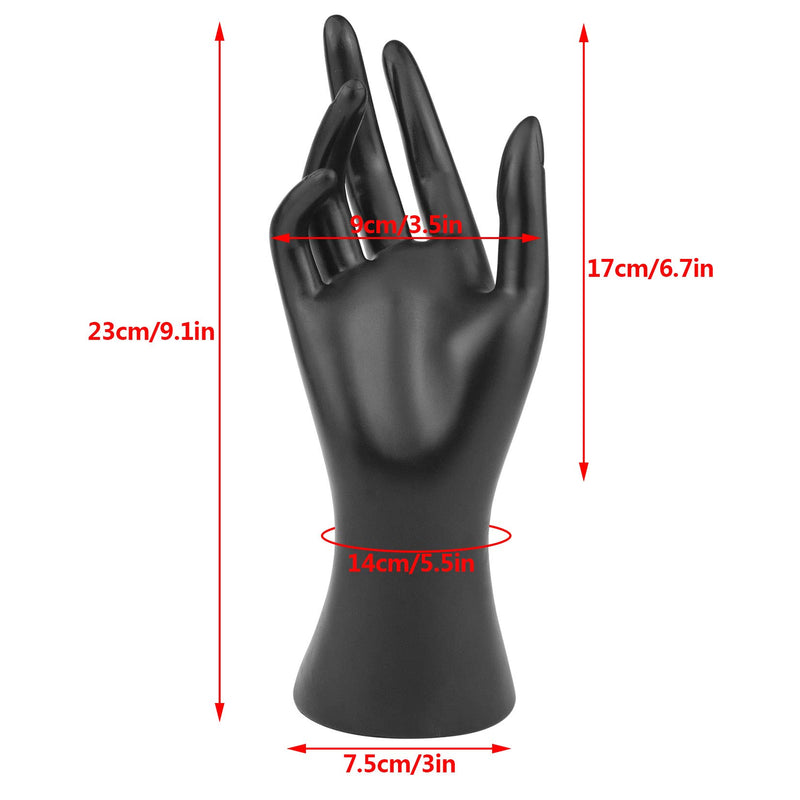  [AUSTRALIA] - tiggell 2 Pieces Female Mannequin Hand Jewelry Display Holder Stand Support for Bracelet Necklace Ring