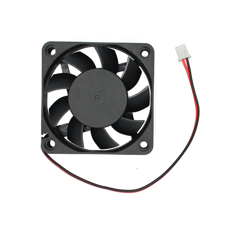  [AUSTRALIA] - Security-01 2-Pack 60mm by 60mm by 15mm 6015 12V DC 0.10A Ball Bearing Brushless Cooling Fan 2pin AV-F6015MB UL TUV