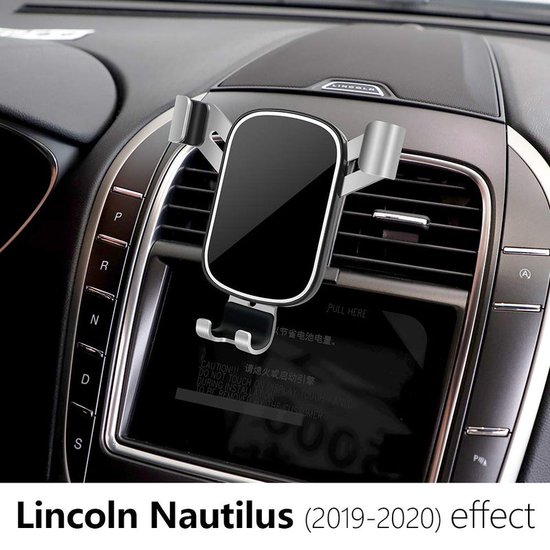  [AUSTRALIA] - LUNQIN Car Phone Holder for 2019-2020 Lincoln Nautilus SUV [Big Phones with Case Friendly] Auto Accessories Navigation Bracket Interior Decoration Mobile Cellphone Mount