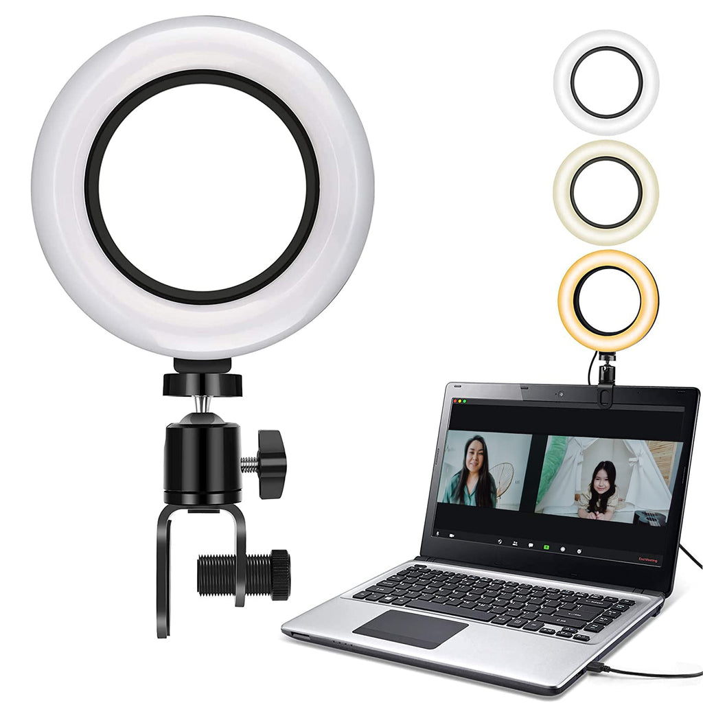  [AUSTRALIA] - AIHEBOO Video Conference Lighting Kit,Computer/Laptop Moniter LED Video Light for Remote Working,Self Broadcasting,Live Streaming