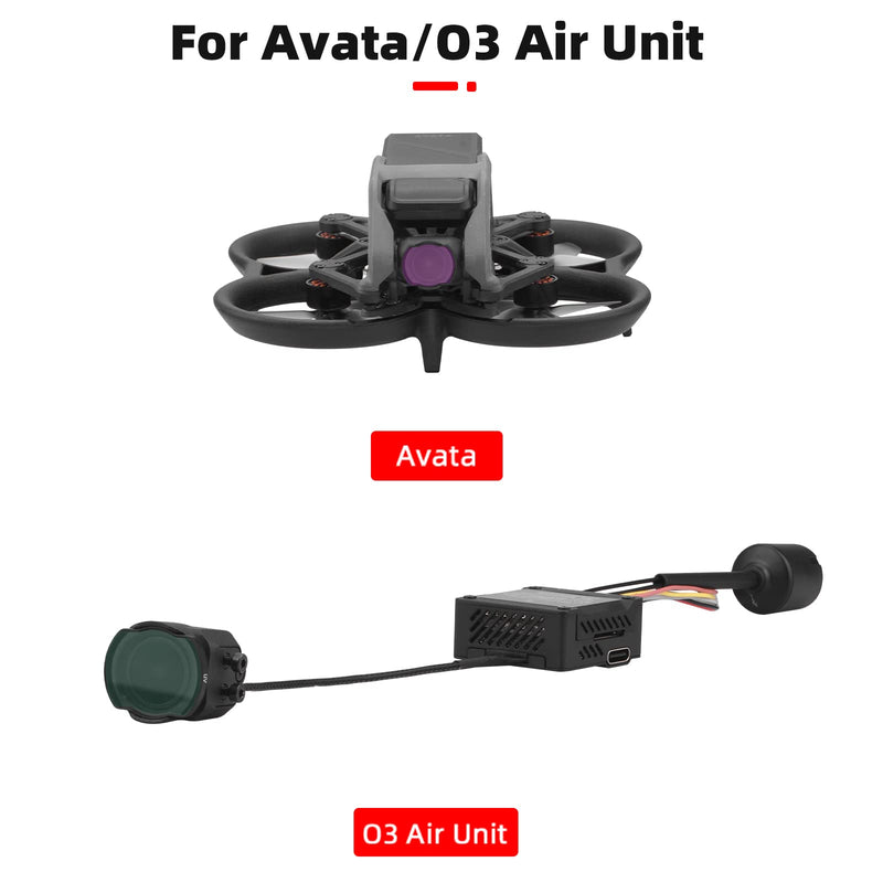  [AUSTRALIA] - BRDRC 4 Pack ND Filters Set for DJI Avata / O3 Air Unit, Neutral Density Filter Drone Accessories(ND8+ND16+ND32+ND64)