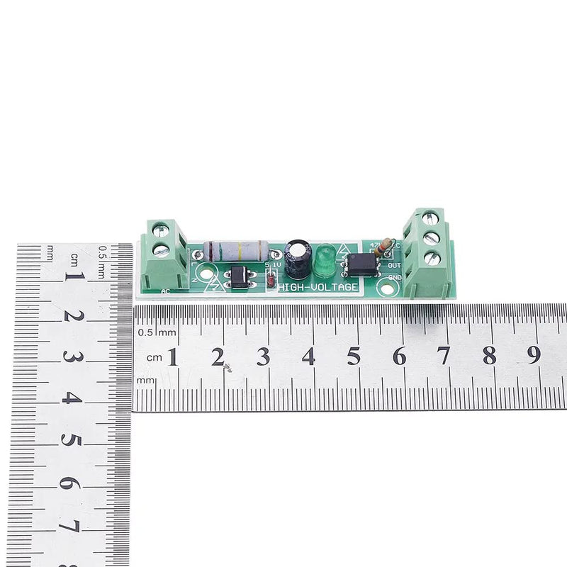  [AUSTRALIA] - Fasizi 2PCS AC 220V Microcontroller TTL Level Optocoupler Isolation Module SCM Test Board for PLC 1 Channel