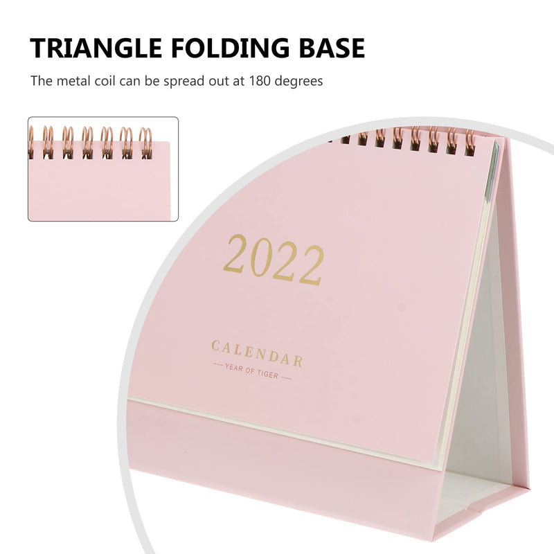  [AUSTRALIA] - NUOBESTY 2022 Desktop Calendar, Monthly Standing Flip Calendar Wall Calendar Planner Organizer Daily Scheduler for Home Office Decorations New Year Gift Pink