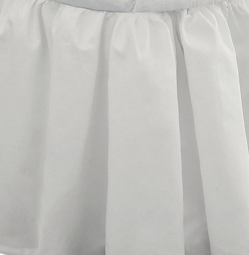  [AUSTRALIA] - Fresh Ideas Bedding Ruffled Bed Skirt, Classic 14” drop length, Gathered Styling, Cali King, White California King