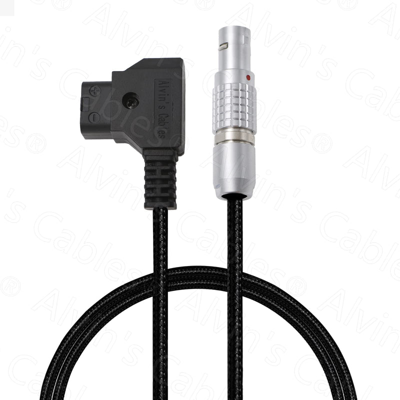  [AUSTRALIA] - Alvin's Cables Flexible D-Tap to 2 Pin Male Power Cable for Teradek, SmallHD Monitor, Vaxis 60cm|23.6inches Braided Wire Straight 2 pin Flexible Cable