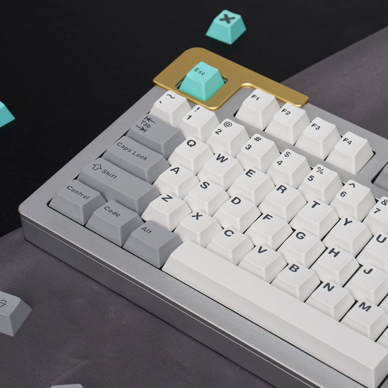  [AUSTRALIA] - 188 Keys Double Shot Keycaps Cherry Profile Modern Dolch Light Keycaps Fit for 60% 65% 95% Cherry Mx Switches Mechanical Keyboard