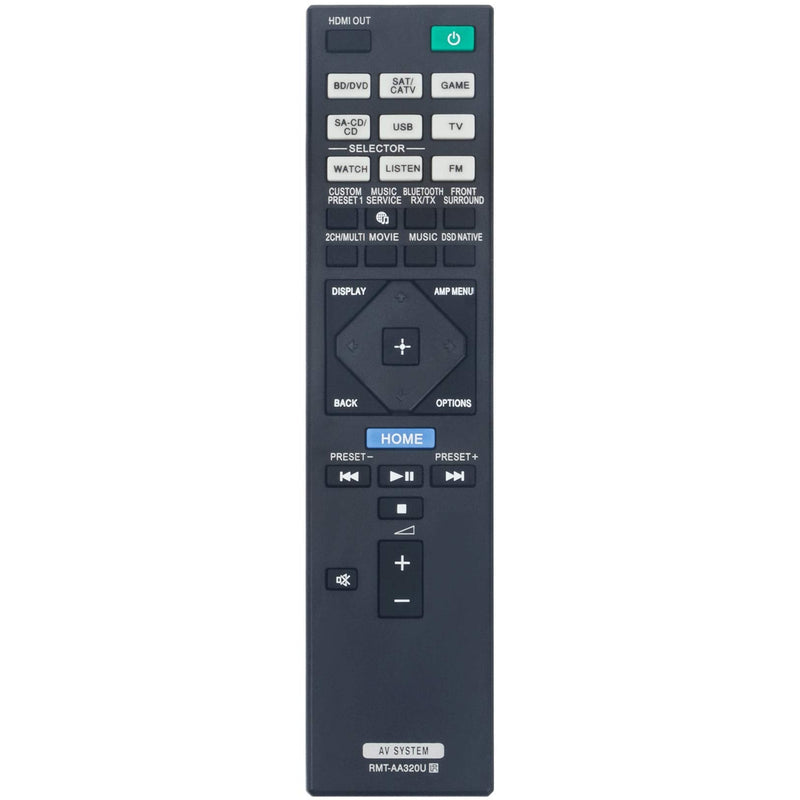  [AUSTRALIA] - RMT-AA320U Replacement Remote Control fit for Sony Multi Channel AV Receiver STR-ZA810ES STR-DN1080