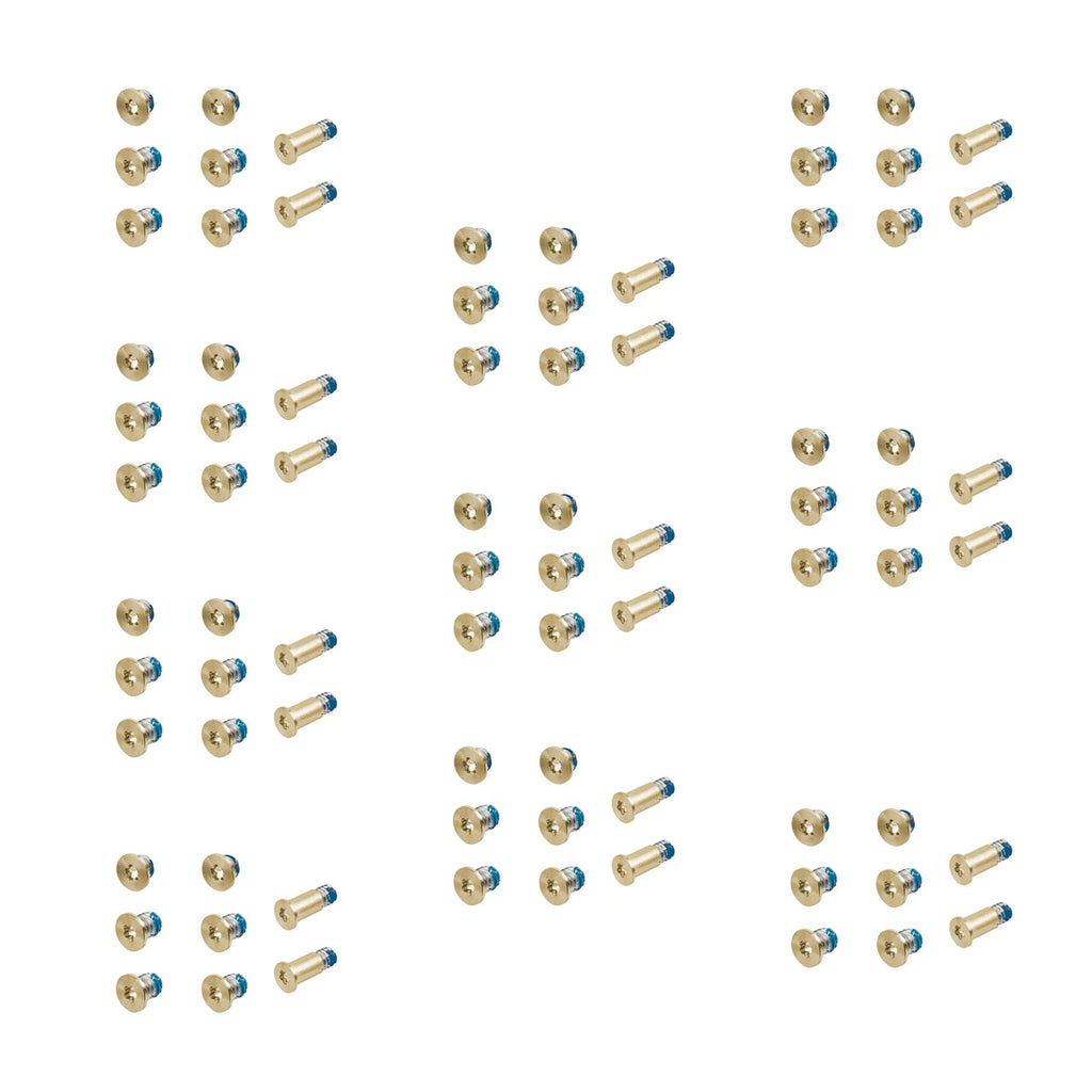  [AUSTRALIA] - ChenGong - Gold Screws 80PCS 10 Sets Bottom Case Screws Pentalobe P5 923-00427 Replacement Compatible with MacBook Retina 12" A1534 2015 2016 2017 (Gold)