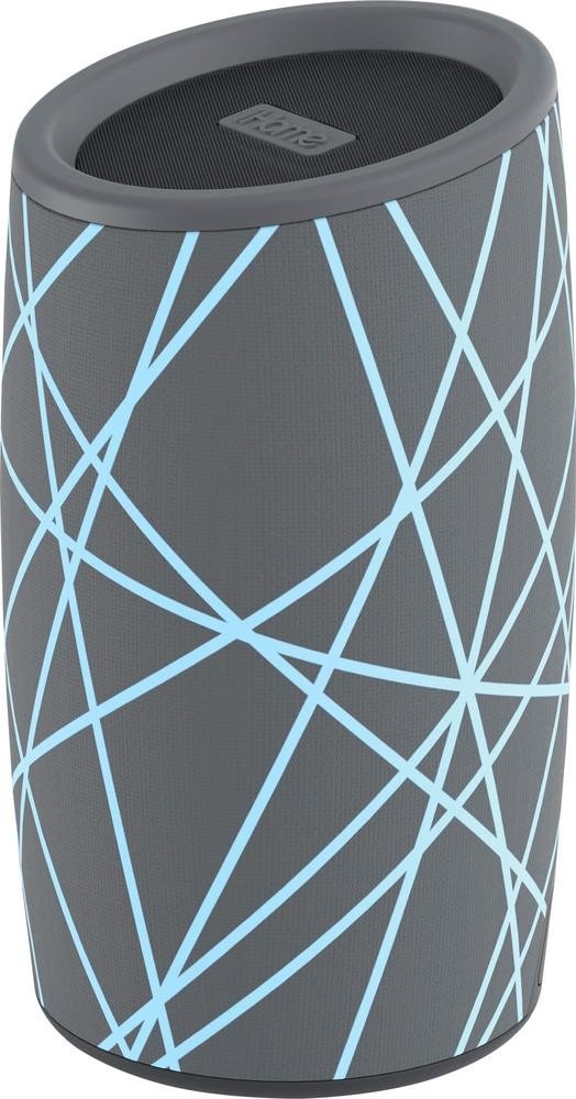  [AUSTRALIA] - iHome IBT77 Portable Bluetooth Speaker with Speakerphone and Splashproof Fabric (Gray with/Light Blue)