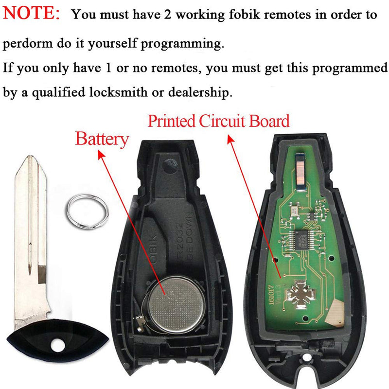  [AUSTRALIA] - Key Fob Compatible for 2008-2015 Chrysler Town and Country,2008-2014 Dodge Grand Caravan Keyless Entry Remote Replacement M3N5WY783X IYZ-C01C