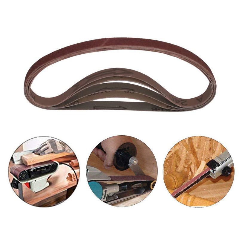  [AUSTRALIA] - 1 Inch x 30 Inch Sanding Belt, 320/400/600/800/1000 SuperFine Grits, 5 Pcs Aluminum Oxide Sanding Belts for Belt Sander 1"x30"