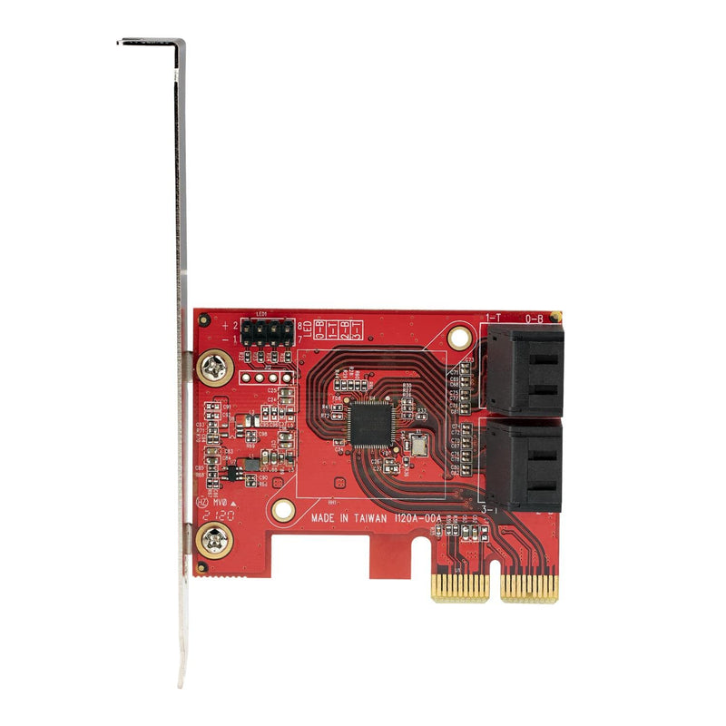  [AUSTRALIA] - StarTech.com SATA PCIe Card - 4 Port PCIe SATA Expansion Card - 6Gbps - Low/Full Profile - Stacked SATA Connectors - ASM1164 Non-Raid - PCI Express to SATA Converter (4P6G-PCIE-SATA-CARD) PCIe 3.0 | 4 Ports