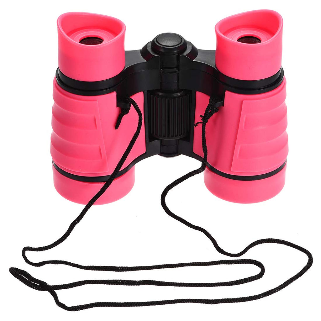  [AUSTRALIA] - uxcell Binoculars 4X30 Compact Foldable Binoculars Shock Proof Pink with Neck Strap for Bird Watching Hiking Camping