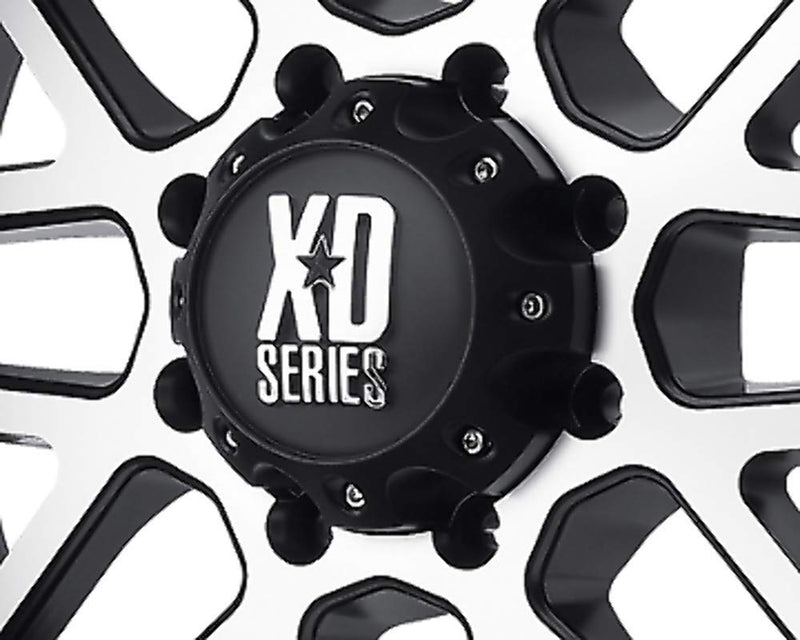  [AUSTRALIA] - XD Series by KMC Wheels KMC XD Series 441 796 797 798 800 801 8 Lug Matte Flat Black Center Cap 1079L170-MB-8LUG