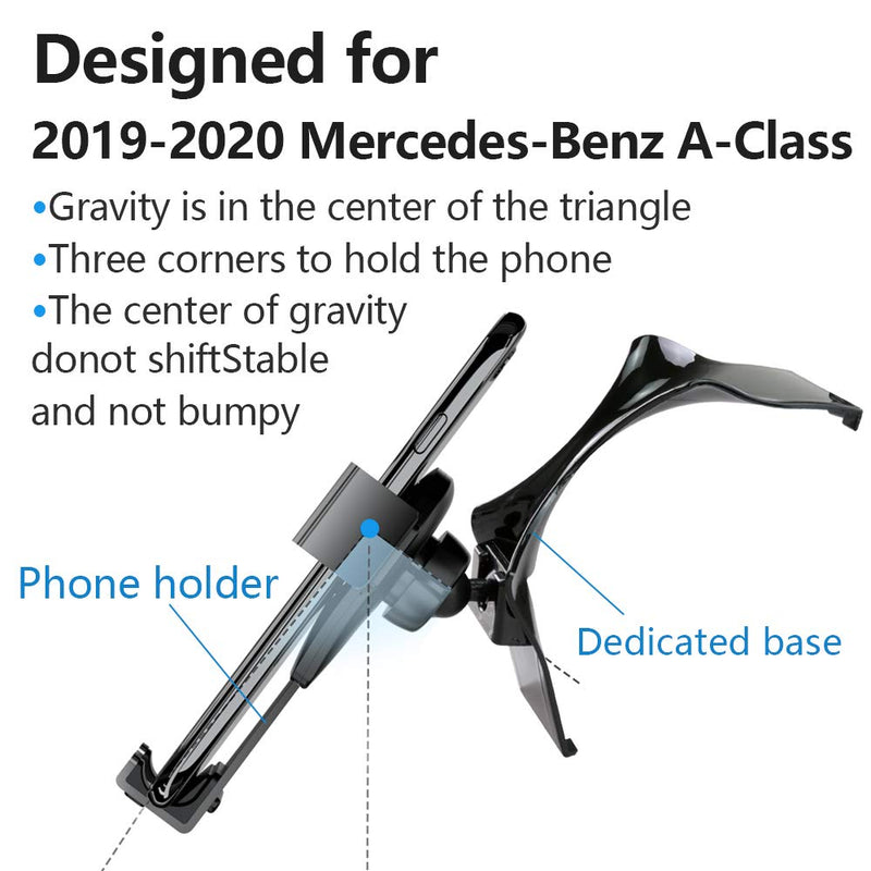 LUNQIN Car Phone Holder for 2019-2020 Mercedes Benz A Class A200 A250 Auto Accessories Navigation Bracket Interior Decoration Mobile Cell Phone Mount - LeoForward Australia