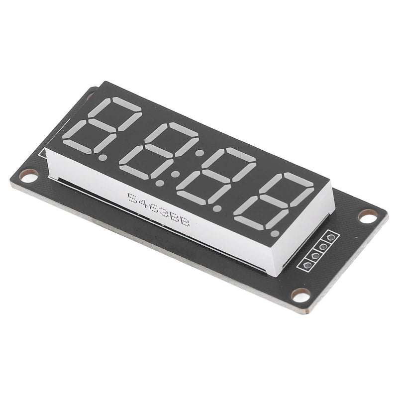  [AUSTRALIA] - 4 Set 4 Digit Digital Tube with Pin Header LED Display Board 7 Segments Clock Module TM1637 0.56in Clock Double Dots Module (Blue MRA041C)