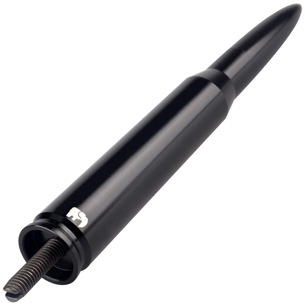  [AUSTRALIA] - 50 Cal Caliber Bullet Style Antenna, Compatible with Ford F-Series (F-150 F-250 F-350 Super Duty Ford Raptor Ranger Trucks 1997-2023) - Designed for Optimized FM/AM Reception (Black) Black