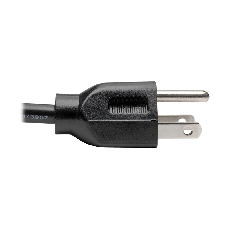 Tripp Lite Standard Computer Power Cord 10A,18AWG (NEMA 5-15P to IEC-320-C13) 20-ft.(P006-020) Black 20ft. - LeoForward Australia