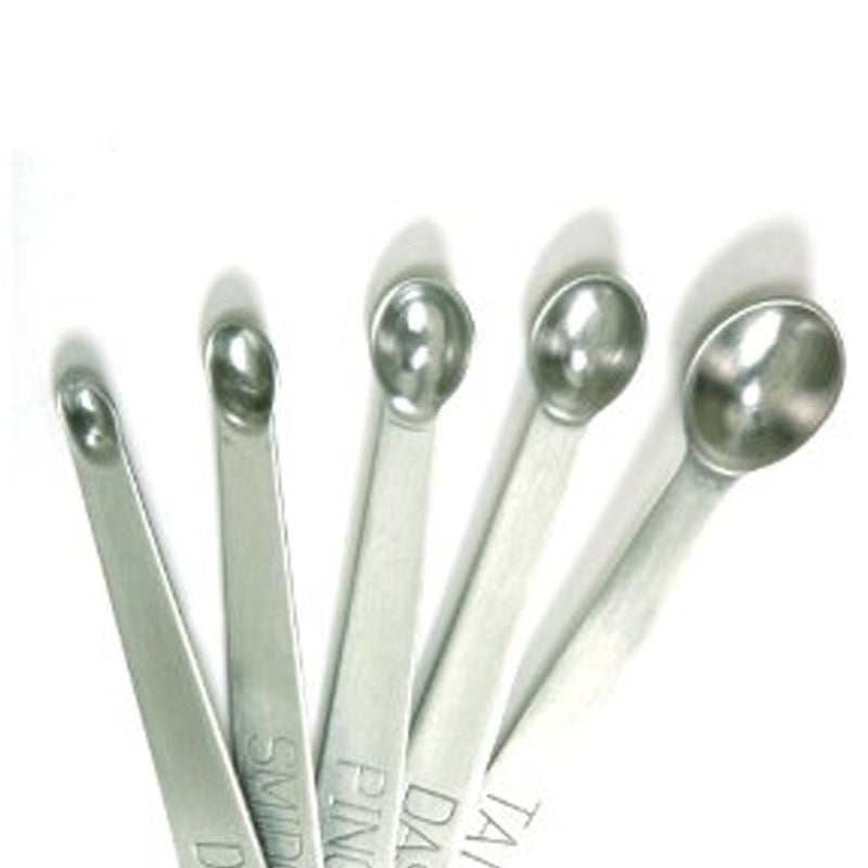 Norpro Mini Stainless Steel Measuring Spoons, Set of 5 (tad, dash, pinch, smidgen and drop) 1 EA - LeoForward Australia