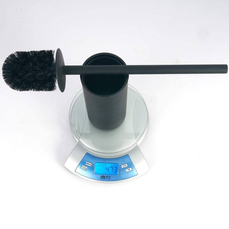 Stainless Steel 304 Rubber Painted Black Toilet Brush Cleaning Tool Holder with Toilet Brush - LeoForward Australia