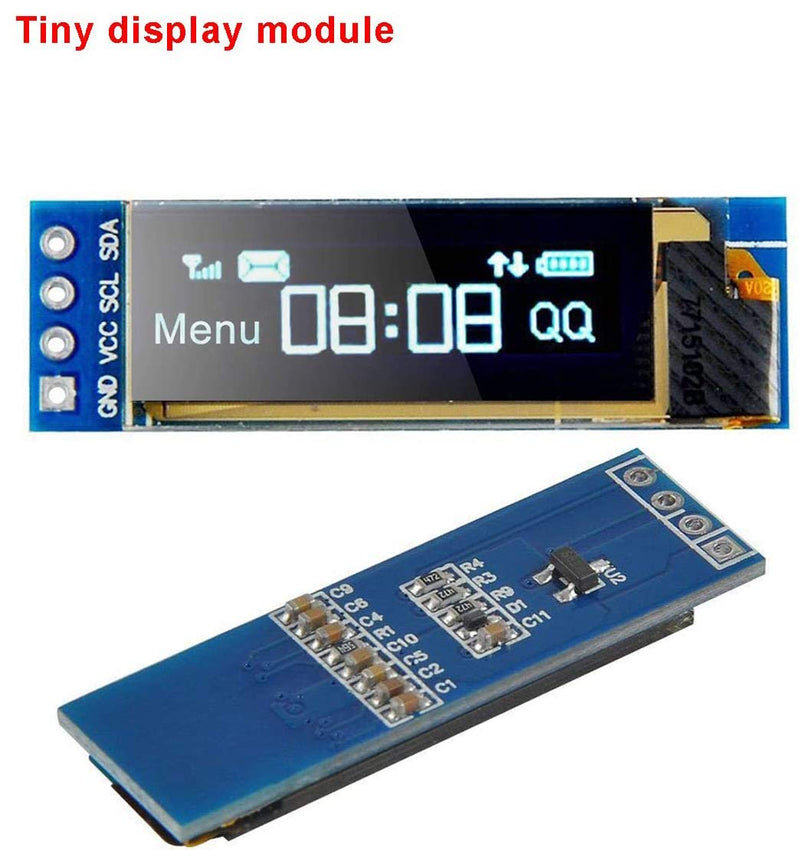 MakerFocus 6pcs I2C OLED Display Module 0.91 Inch I2C SSD1306 OLED Display Module Blue I2C OLED Screen Driver DC 3.3V~5V for Ar duino Blue 6pcs - LeoForward Australia