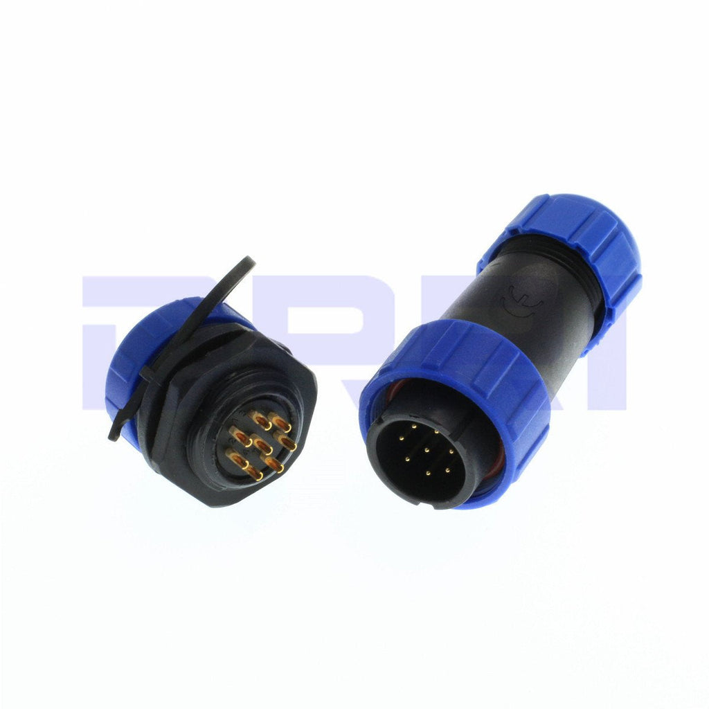  [AUSTRALIA] - DRRI SP21 8 Pole Circular Waterproof Aviation Connector for LED Lighting Equipment (8Pole) 8Pin