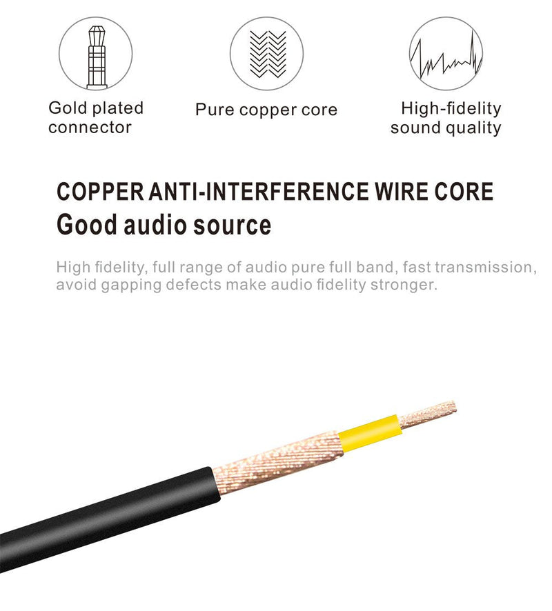  [AUSTRALIA] - 3.5 mm to RCA AV Camcorder Video Cable,3.5mm Male to 3RCA Male Plug Stereo Audio Video AUX Cable for Smartphones,MP3, Tablets,Speakers,Home Theater - 3.5mm Straight 1.5m 3.5mm 3RCA 1.5m