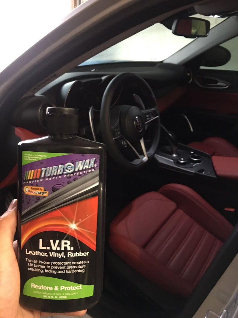 [AUSTRALIA] - Turbo Wax Leather, Vinyl and Rubber Protectant with Polycharger 16oz Bottle, Prevents Cracking and Fading 1