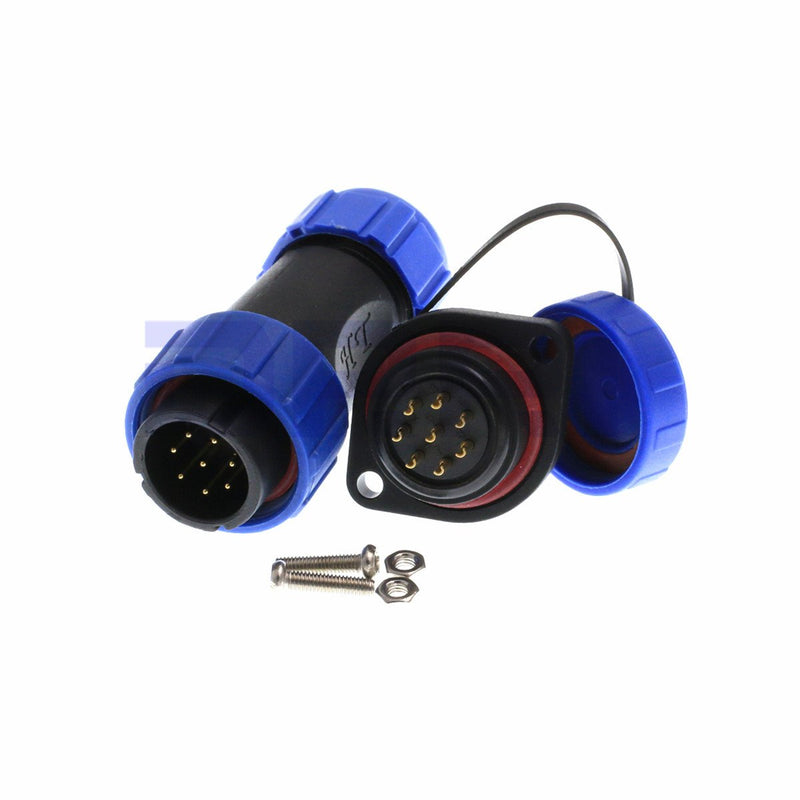 DRRI SP21 8 Pole Waterproof Circular Aviation Connector Industrial Connector Adapter 8pole - LeoForward Australia