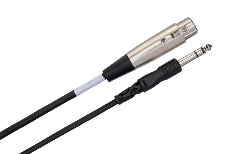  [AUSTRALIA] - Hosa STX-102F XLR3F to 1/4" TRS Balanced Interconnect Cable, 2 Feet