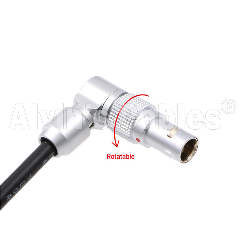  [AUSTRALIA] - Alvin's Cables Z CAM E2 Flagship Rotatable Right Angle 2 Pin to Straight Lock DC Power Cable for Atomos Ninja V OSEE G7 Monitor Adjustable 90 Degrees 2 Pin Cord for Z CAM E2-S6 E2-F6 E2-F8