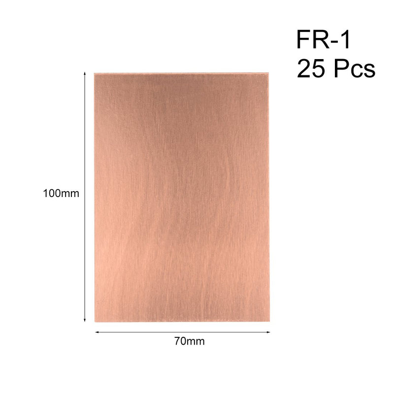  [AUSTRALIA] - uxcell 7X10cm Single Sided Copper Clad Laminate PCB Circuit Board Brown 25pcs