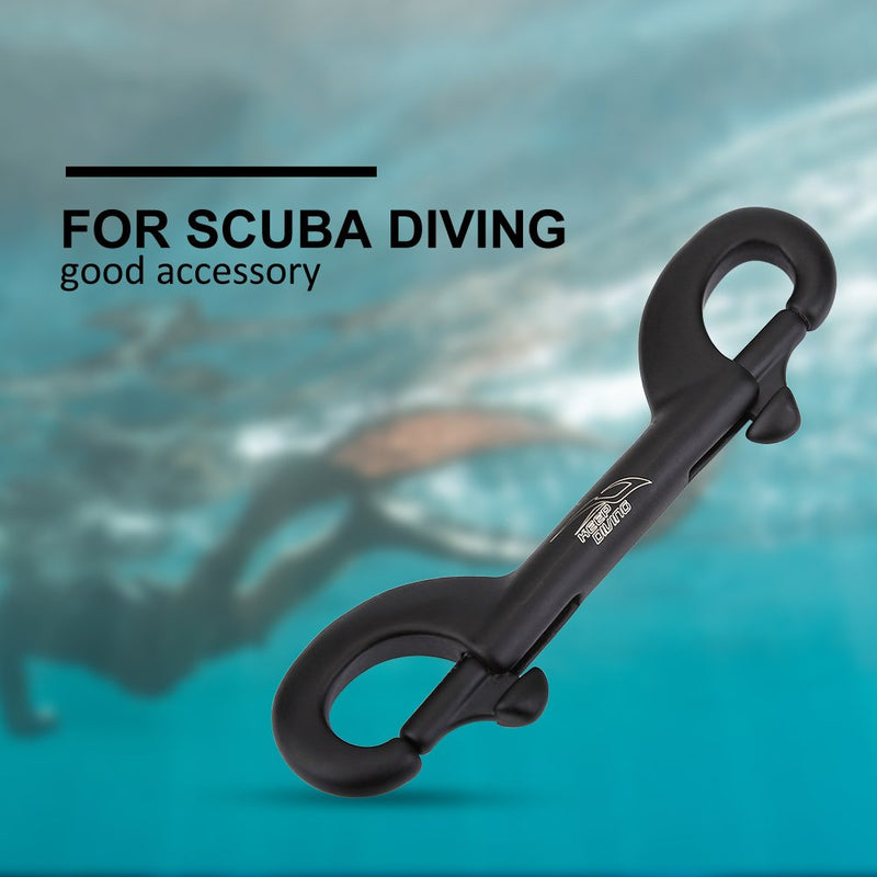  [AUSTRALIA] - Bolt Snap Rope,Durable Stainless Steel Scuba Diving Hook Double Ended Clip Hook Bolt Snap Diving Buckle 3.5in, 3.9in, 4.5in Available(90mm) 90mm