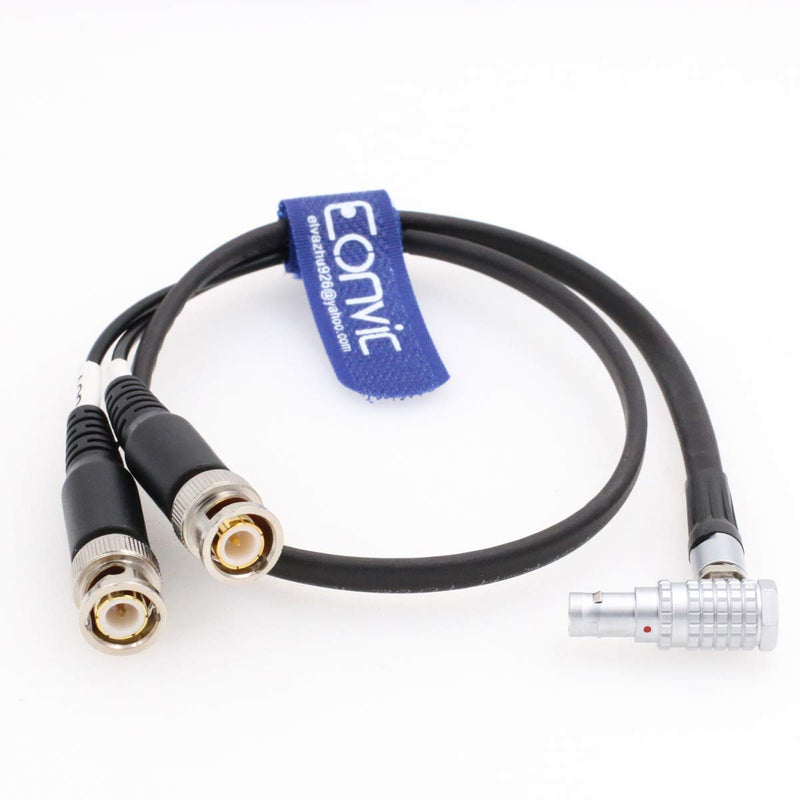  [AUSTRALIA] - Eonvic Right Angle 0B 5 Pin Male to BNC TIME Code Input Output Cable for Sound Devices XL LB2