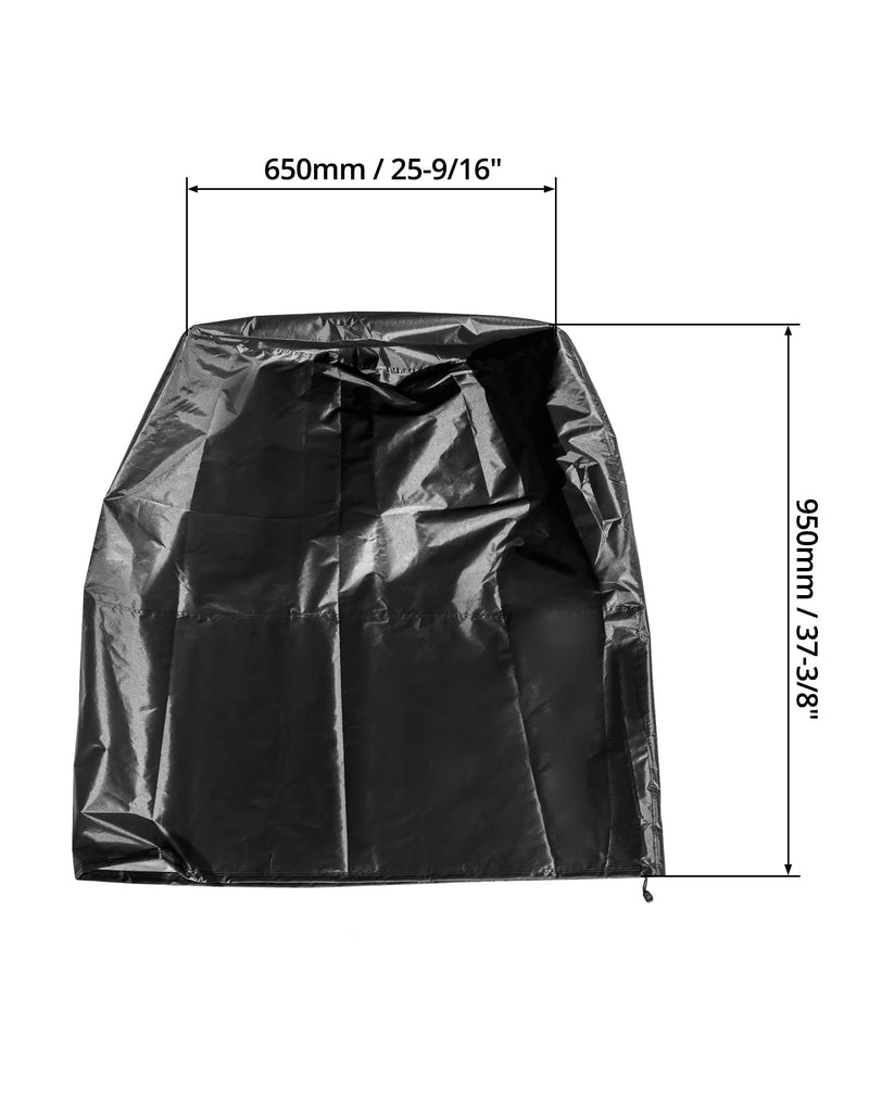  [AUSTRALIA] - QWORK 55 Gallon Drum Cover for Barrel, 2 Pack Straight Side Barrel Bag Cover, Black 55 gal Drum Cover