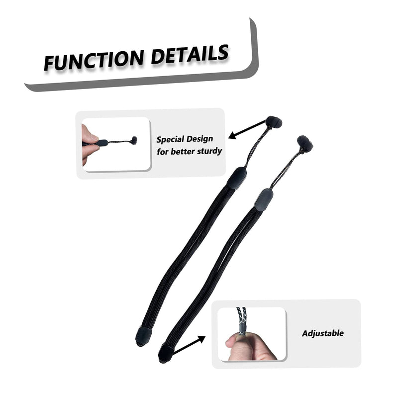  [AUSTRALIA] - Improved Replacement Wrist Straps for Oculus Quest 2 Gen Controller, Sturdy Comfy Adjustable Hand Strap for Oculus 2, Easy Attach Black Resin Stopper for Oculus Controllers