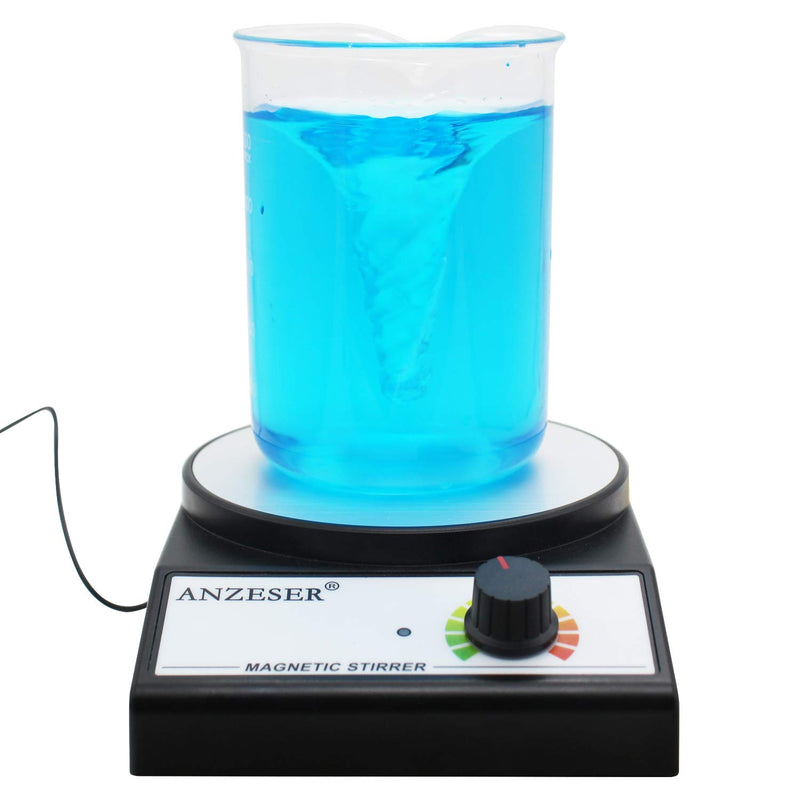 ANZESER Magnetic Stirrer Magnetic Mixer 3000 RPM with Stir Bar Max Stirring Capacity 3000mL, Black - LeoForward Australia