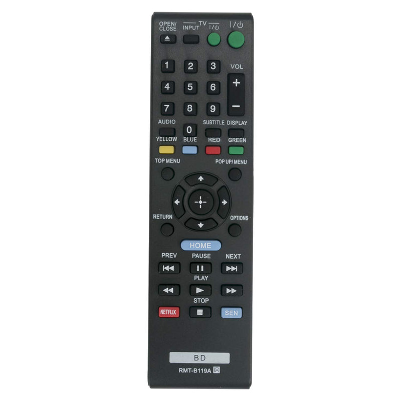 VINABTY New Rmt-b119a RMT B119a Replaced Remote Fit for Sony Bdpbx18 3D Blu-ray Bd DVD Player Bdpbx18 Bdp-s590 Bdp-bx510 Bdp-s5100 Bdp-bx110 Bdp-bx310 Bdp-bx59 Bdp-s1100 Bdp-s3100 Bdp-s390 Bdp-s580 - LeoForward Australia