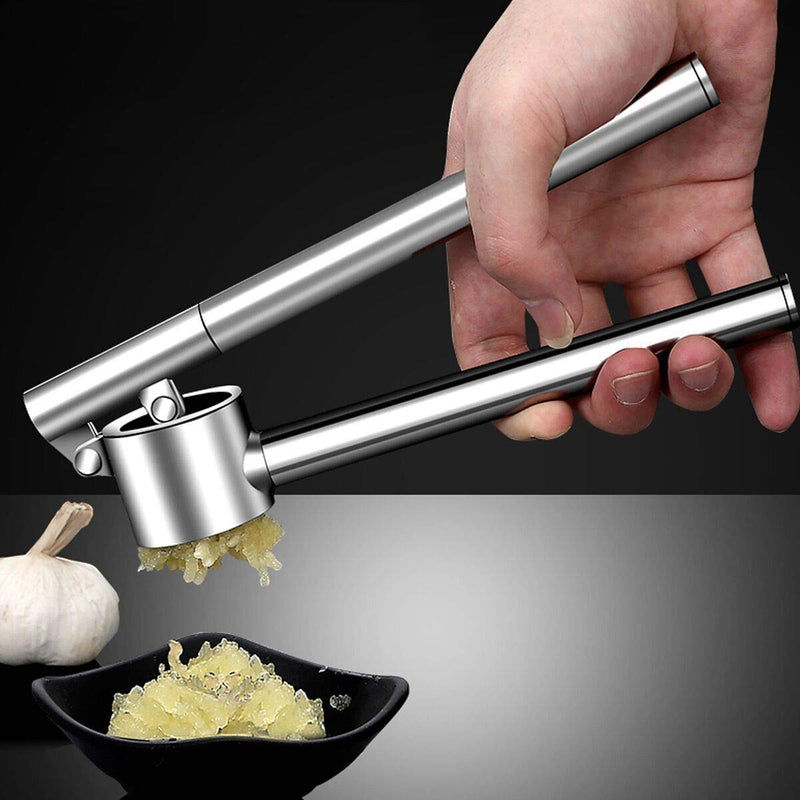  [AUSTRALIA] - Garlic Press,304 Stainless Steel Garlic Ginger Press/Mincer/Crusher/Chopper,Clean Easily with Lengthened Handle
