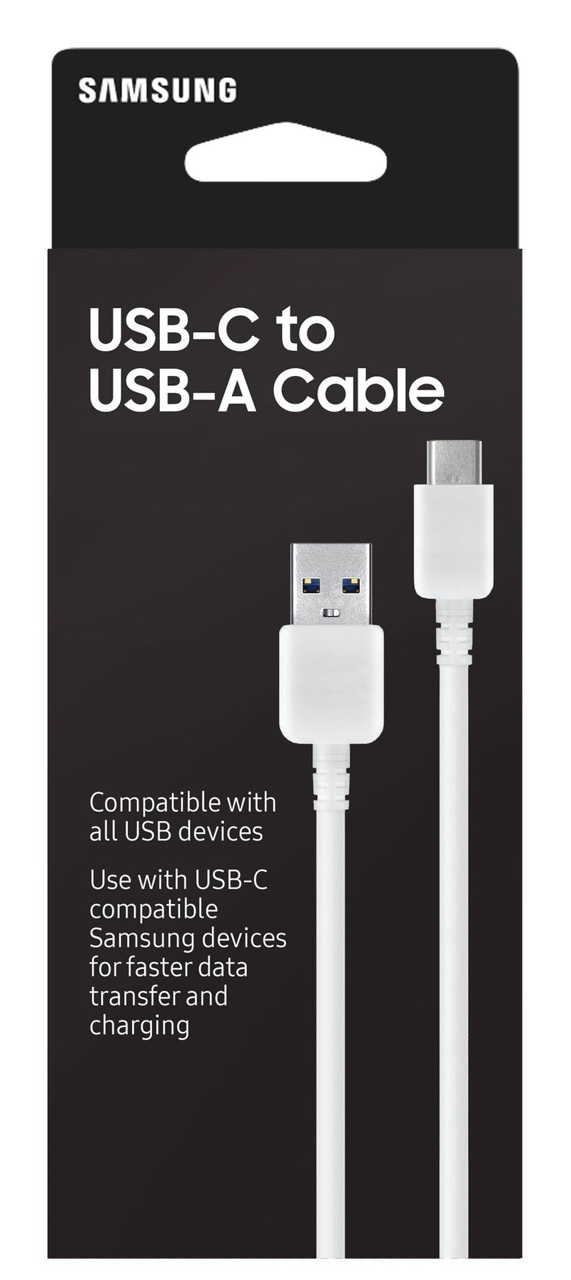  [AUSTRALIA] - Samsung EP-DN930CWEGUS USB-C to USB-A Sync and Transfer Cable, 1 Meter, Retail Packaging, White