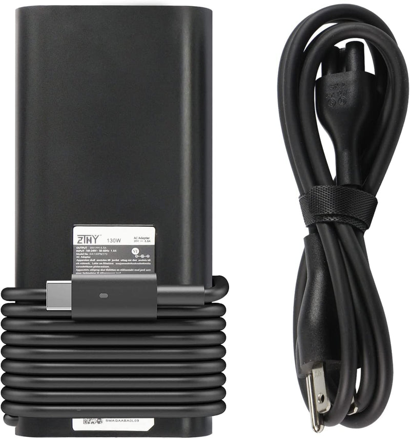  [AUSTRALIA] - 130W USB-C Laptop Charger Replacement for Dell XPS 15 7590 9500 9510 9520 9575 17 9700 9710 9720 Latitude 5510 5310 5410 Precision 3541 3550 3551 3560 5550 Inspiron Chromebook DA130PM170 Power Adapter