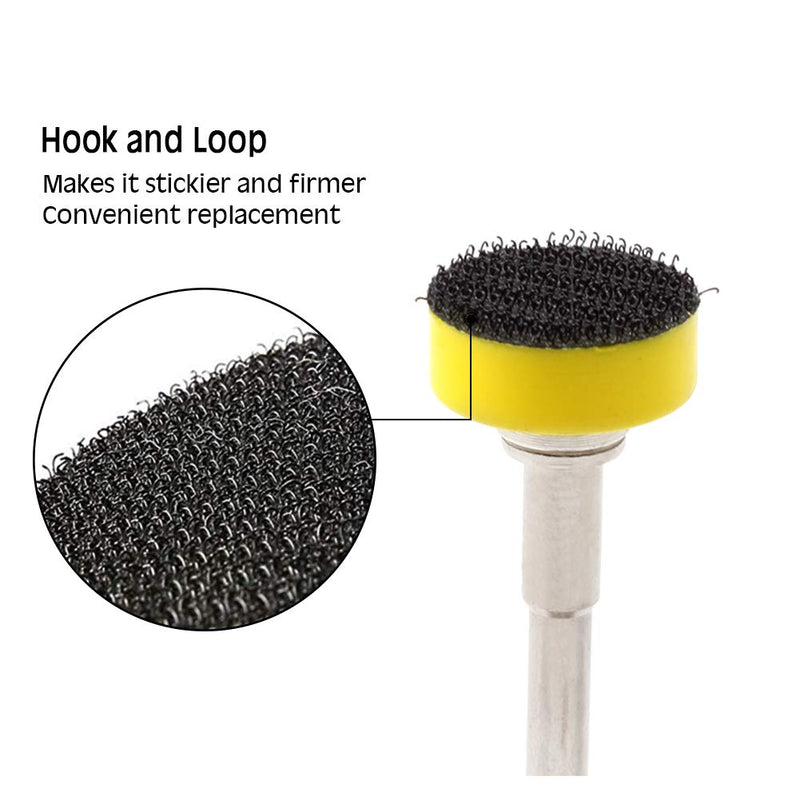  [AUSTRALIA] - SPEEDWOX Hook and Loop Sanding Discs Pad Kit 5 Packs 1 Inches with Shank Drill Attachment Backing Pads 1" 5-pack set